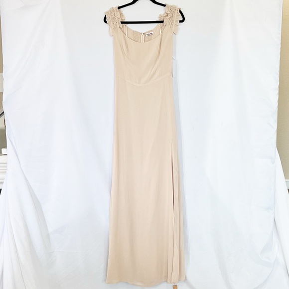 NWT Reformation Gimlet Dress Champagne 4 - Picture 6 of 13